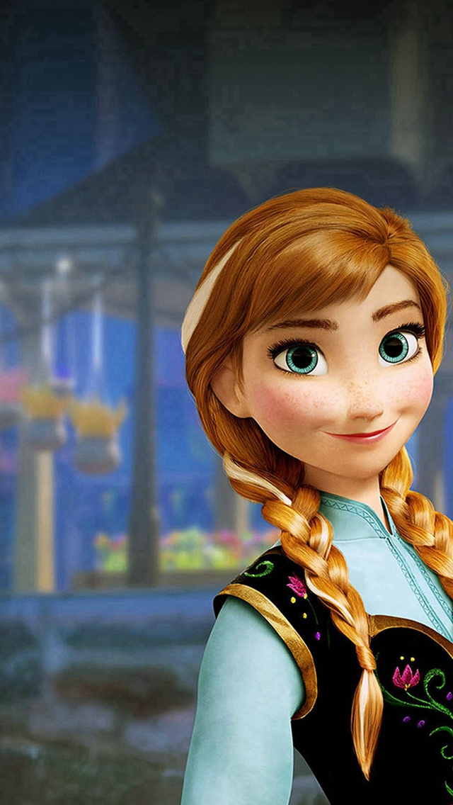 Anna Frozen Disney Movie Illustration iPhone wallpaper 