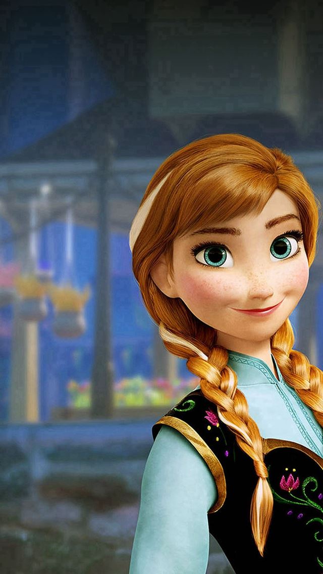 640x1136 Anna Frozen Disney Movie Illustration - movie iPhone Wallpaper