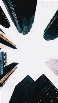 Skyscrapers Up View Dark wallpaper