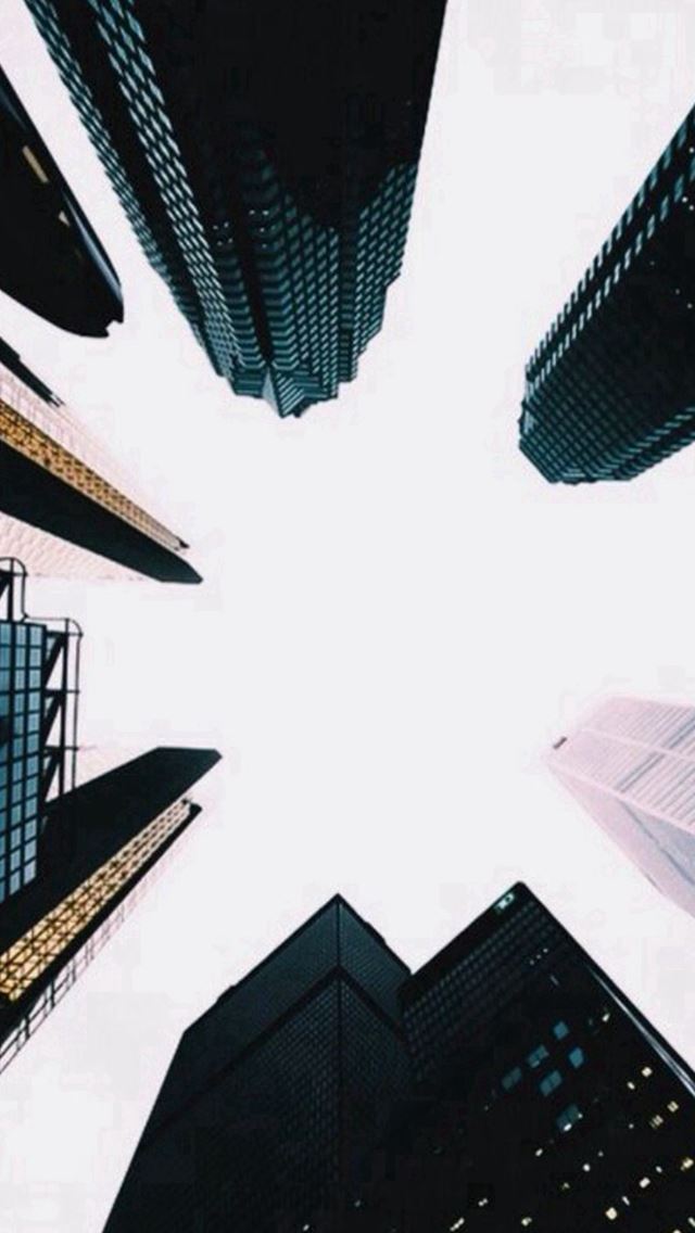 640x1136 Skyscrapers Up View Dark - view iPhone Wallpaper