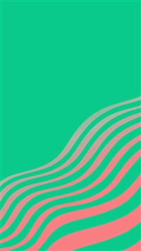 Line Simple Minimal Curve Pattern Green wallpaper