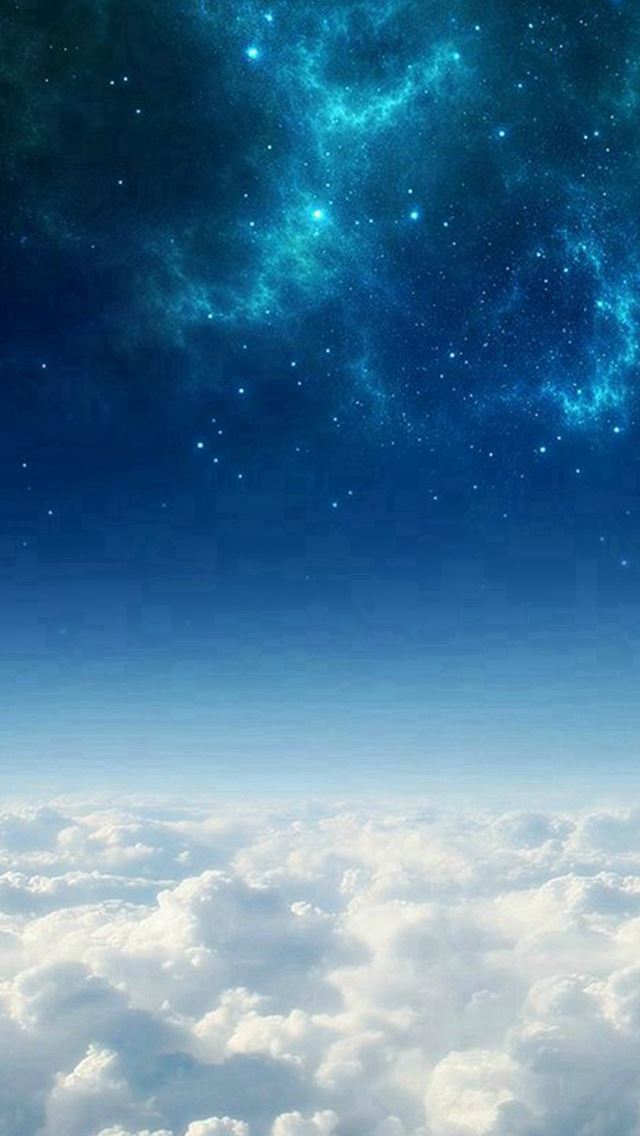 640x1136 Space Above The Clouds - nebula iPhone Wallpaper