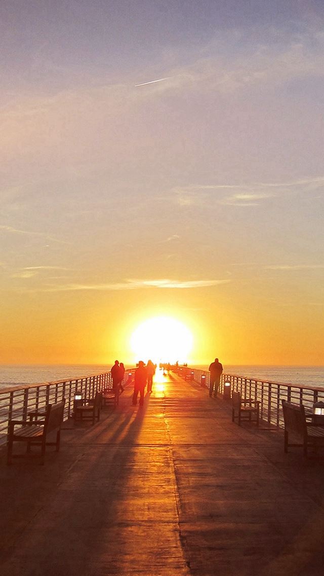 640x1136 Sunny Sunset Morning Nature Sea Flare - sea iPhone Wallpaper