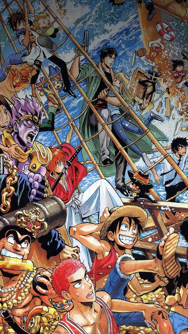 Immerse Yourself in the Epic World of One Piece with HD Phone Wallpaper