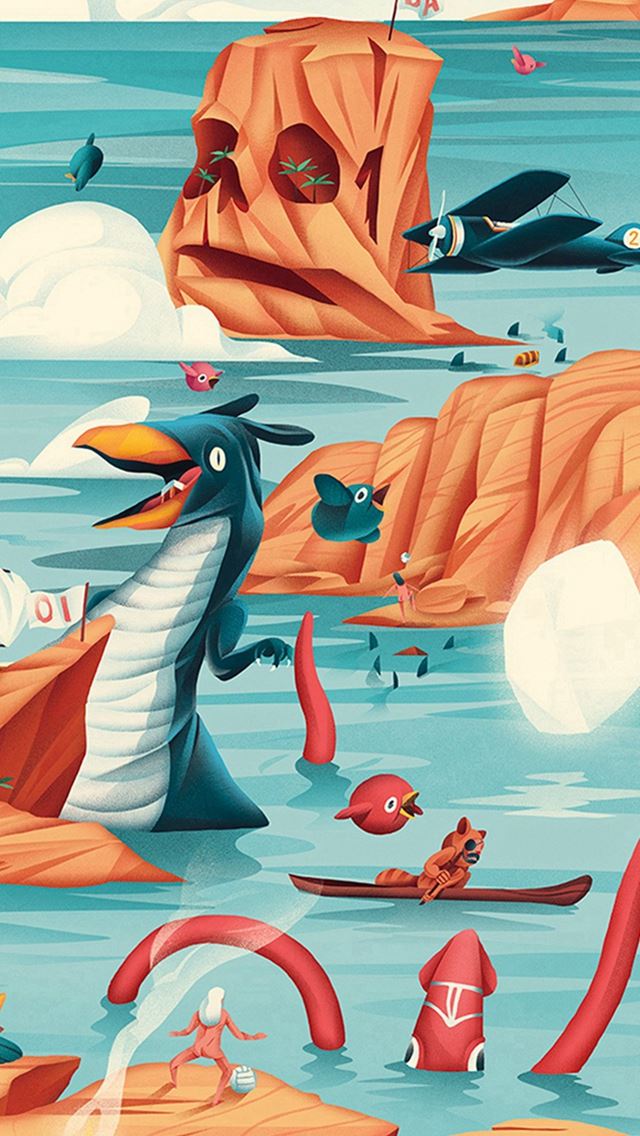 640x1136 Gaming World Illustration Art - illustration iPhone Wallpaper