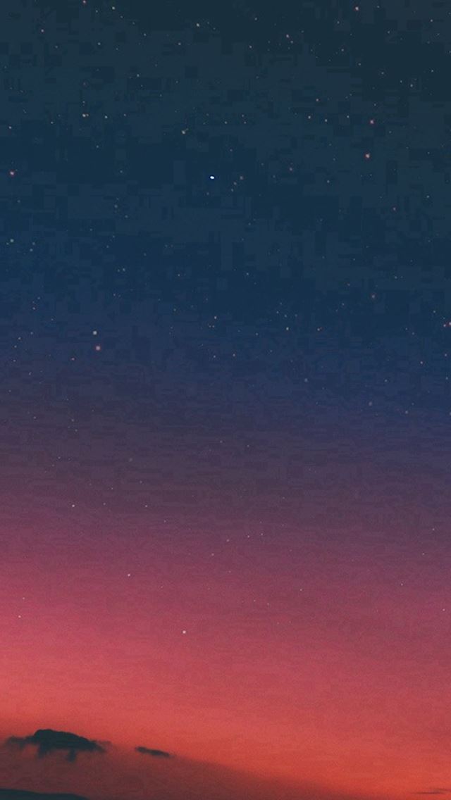640x1136 Night Sky Sunset Pink Nature - hill iPhone Wallpaper