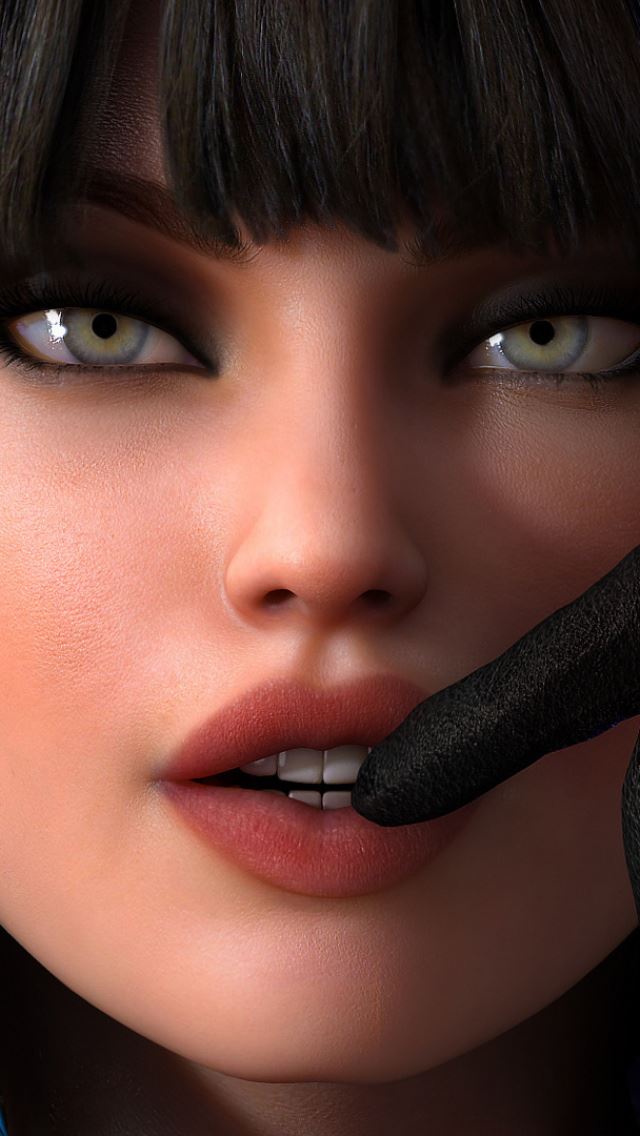 640x1136 Girl face -  iPhone Wallpaper