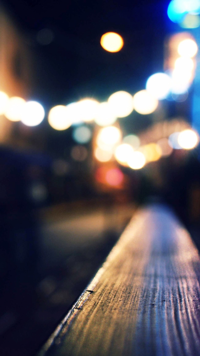 640x1136 Bokeh blue love night - bokeh iPhone Wallpaper