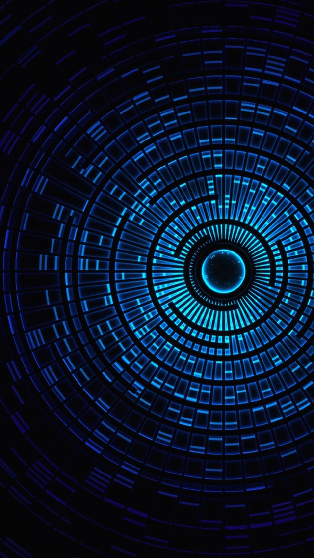 640x1136 Circle hole blue abstract pattern - hole iPhone Wallpaper