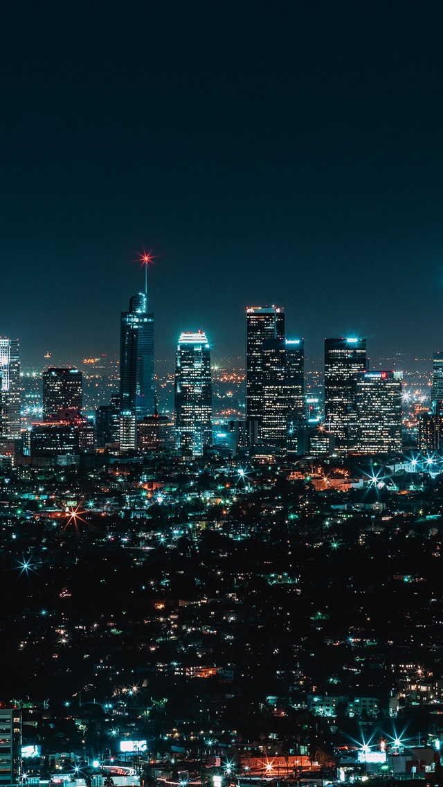 640x1136 City view night - newyork iPhone Wallpaper