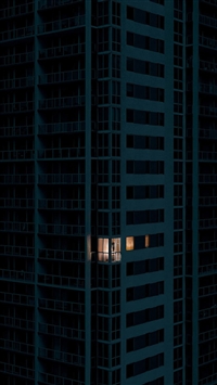 City dark apartment pattern art wallpaper