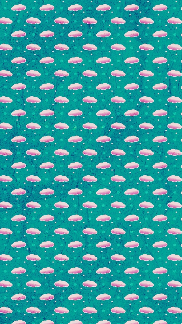 640x1136 Cloud texture green art pattern -  iPhone Wallpaper