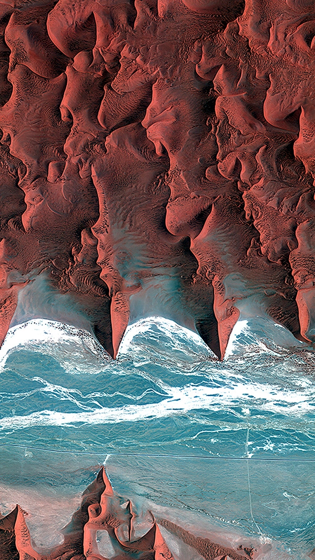 640x1136 Desert red earthview pattern - desert iPhone Wallpaper