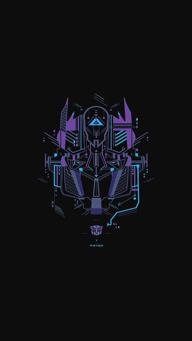 640x1136 Transformer logo two art - clean iPhone Wallpaper