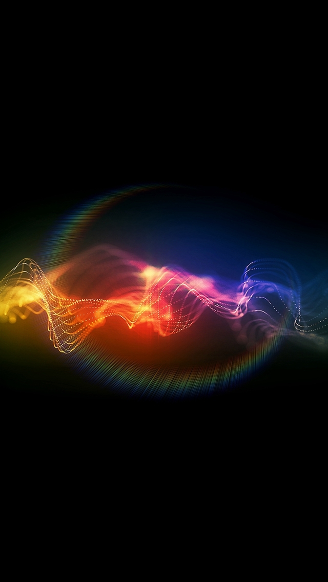 640x1136 Sound wave colorful abstract pattern -  iPhone Wallpaper