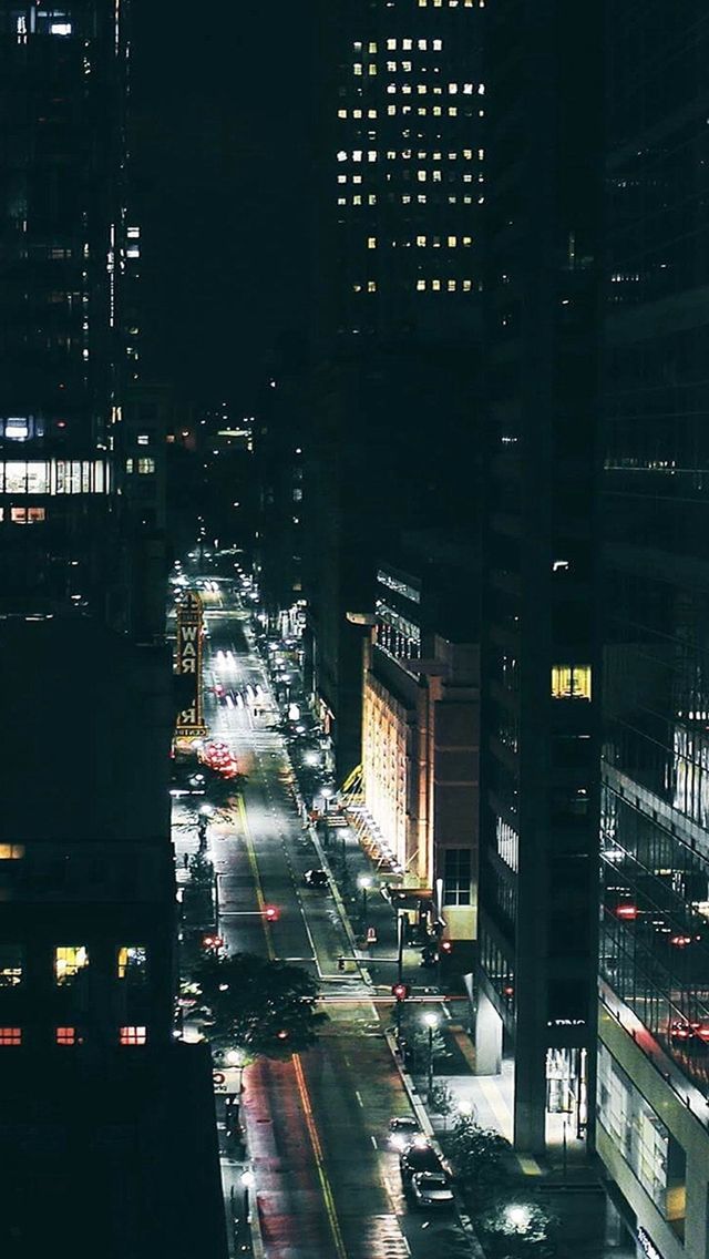 640x1136 City night traffic dark - traffic iPhone Wallpaper