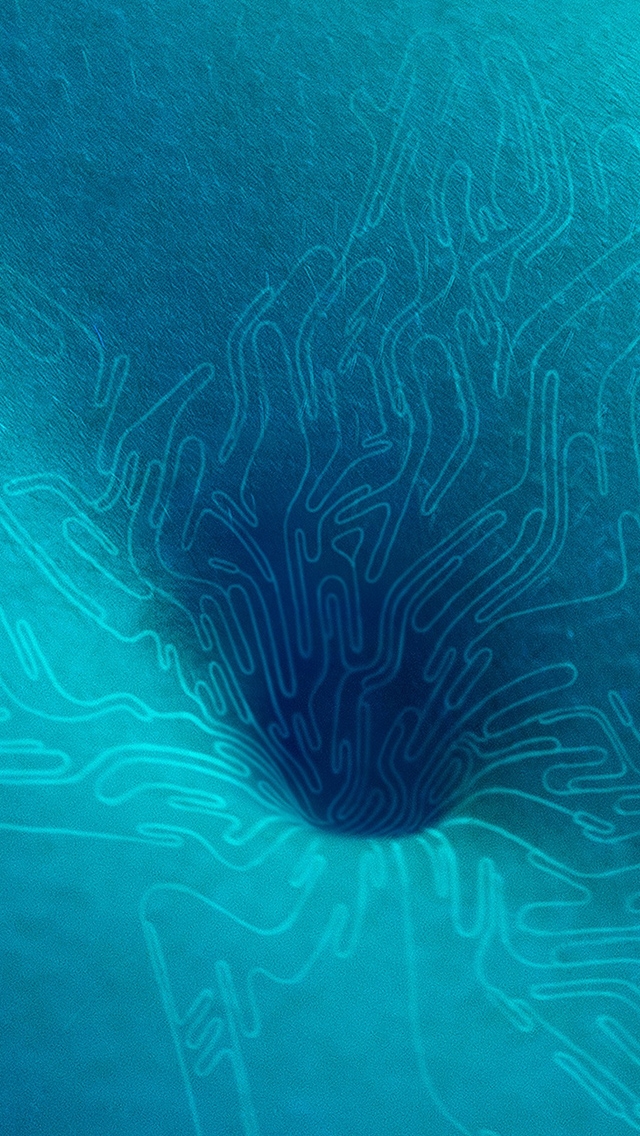 640x1136 Abstract digital vortex -  iPhone Wallpaper