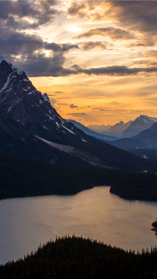 640x1136 Peyto Sunset - sunset iPhone Wallpaper