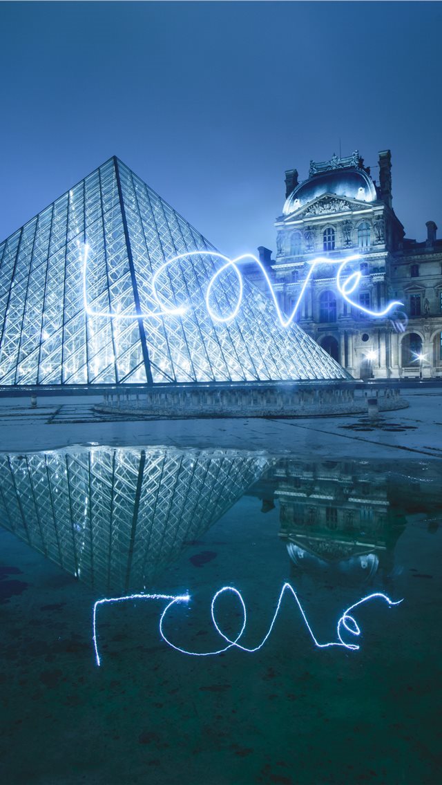 640x1136 Louvre Museum  Paris  France - longexposure iPhone Wallpaper