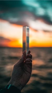 Triangular Sunset wallpaper