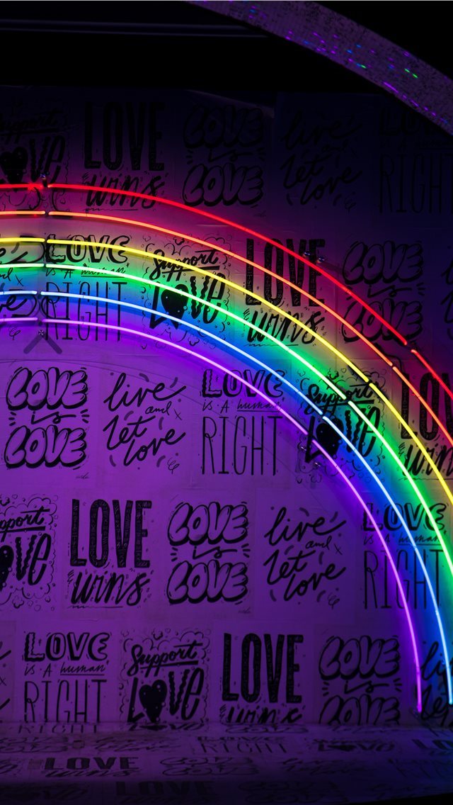 640x1136 typography - neon iPhone Wallpaper