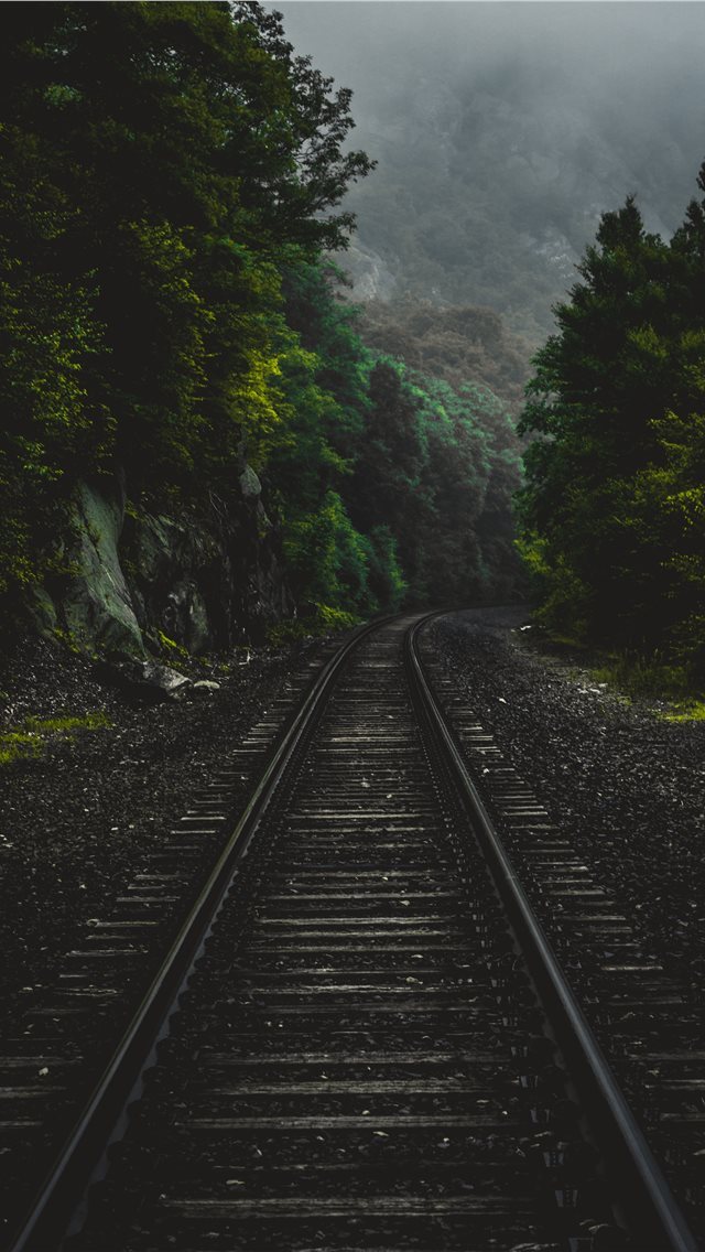 640x1136 Morning hike in Connecticut  - rail iPhone Wallpaper