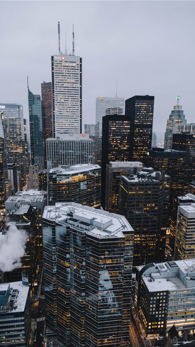 640x1136 Toronto Financial District - canada iPhone Wallpaper