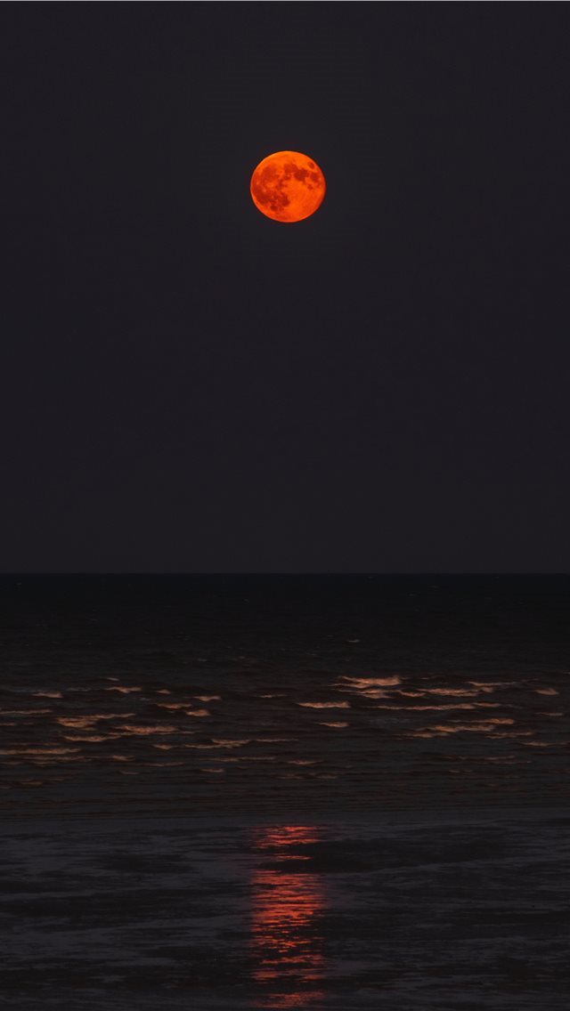 640x1136 Orange - night sky iPhone Wallpaper