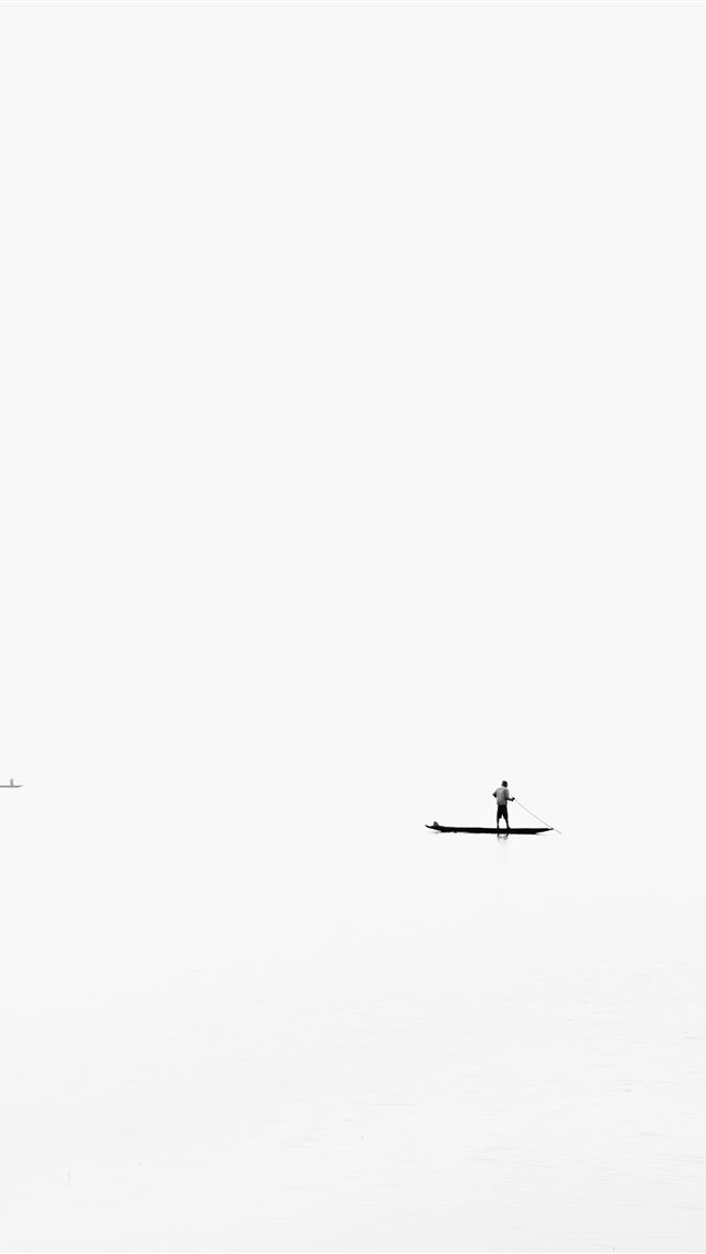 640x1136 White black life - minimal landscape iPhone Wallpaper