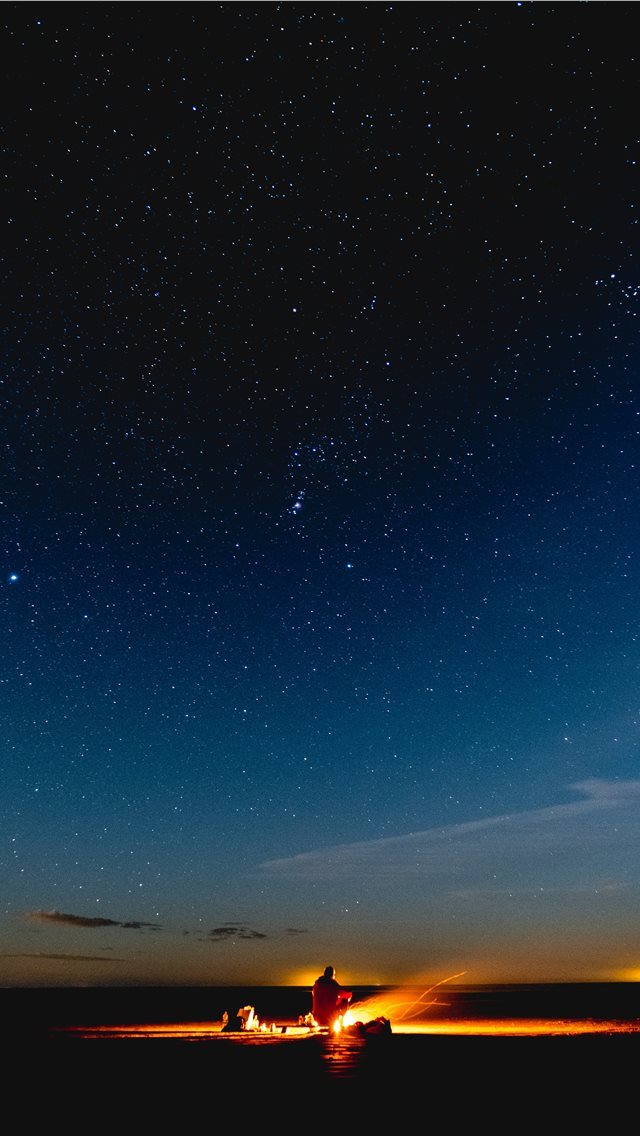 640x1136 Campfire on the Beach - wanderlust iPhone Wallpaper