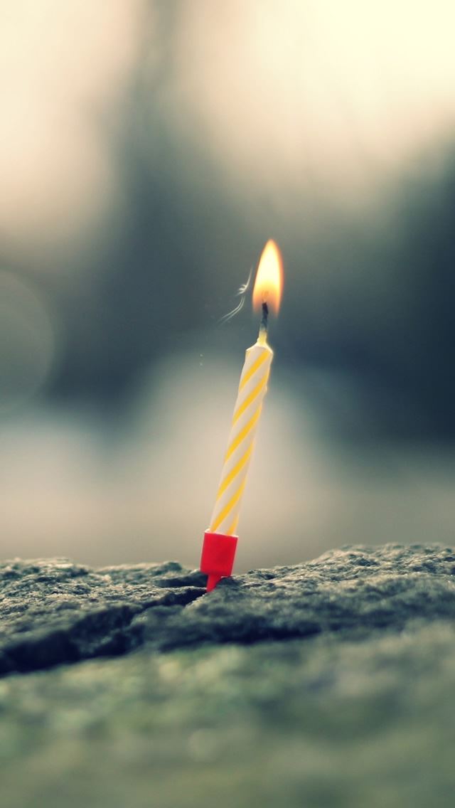 640x1136 Small Candle -  iPhone Wallpaper