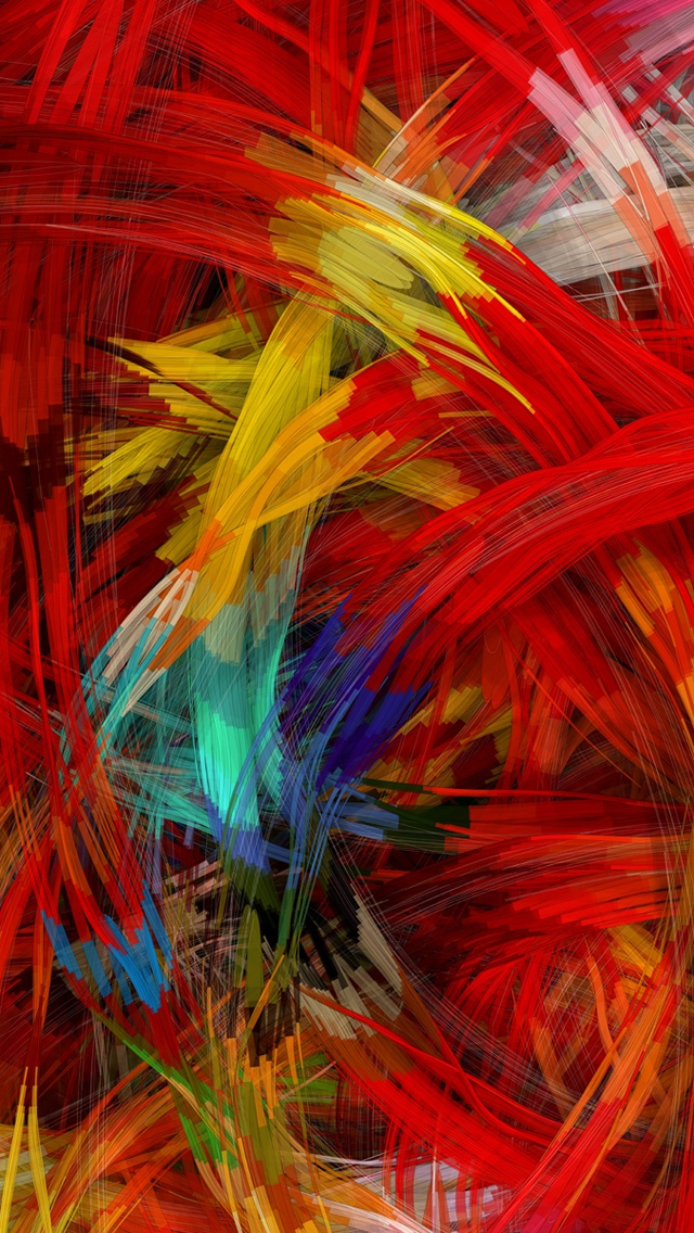 Colorful Digital Painting iPhone wallpaper 