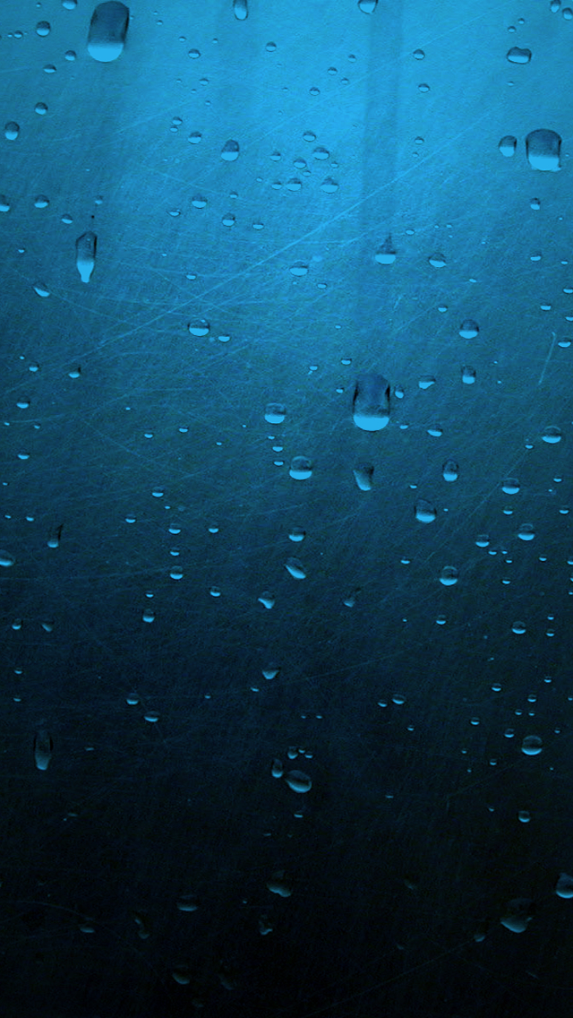 Blue Minimalistic Drops iPhone wallpaper 