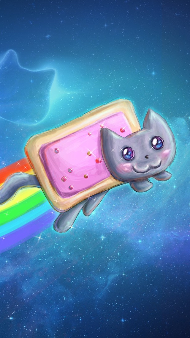 Nyan Cat Pop Tarts iPhone wallpaper 