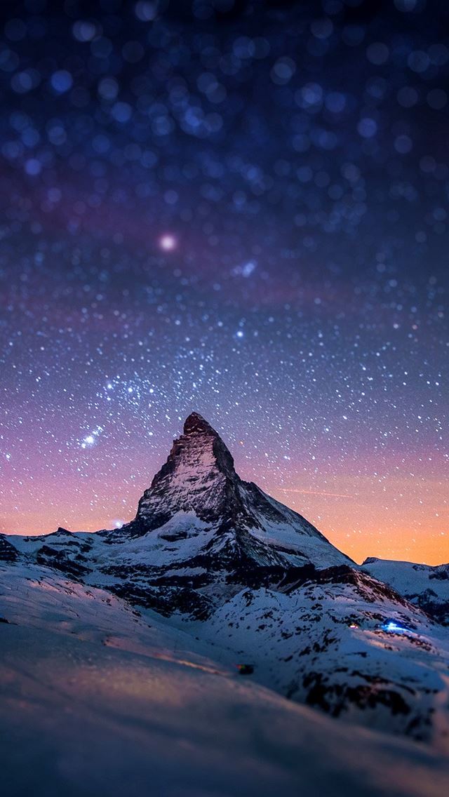 640x1136 Cervino Night Sky -  iPhone Wallpaper