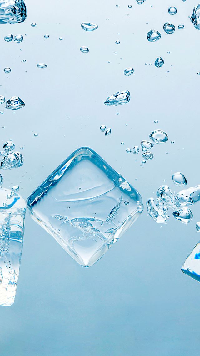 640x1136 Blue Ice Block -  iPhone Wallpaper
