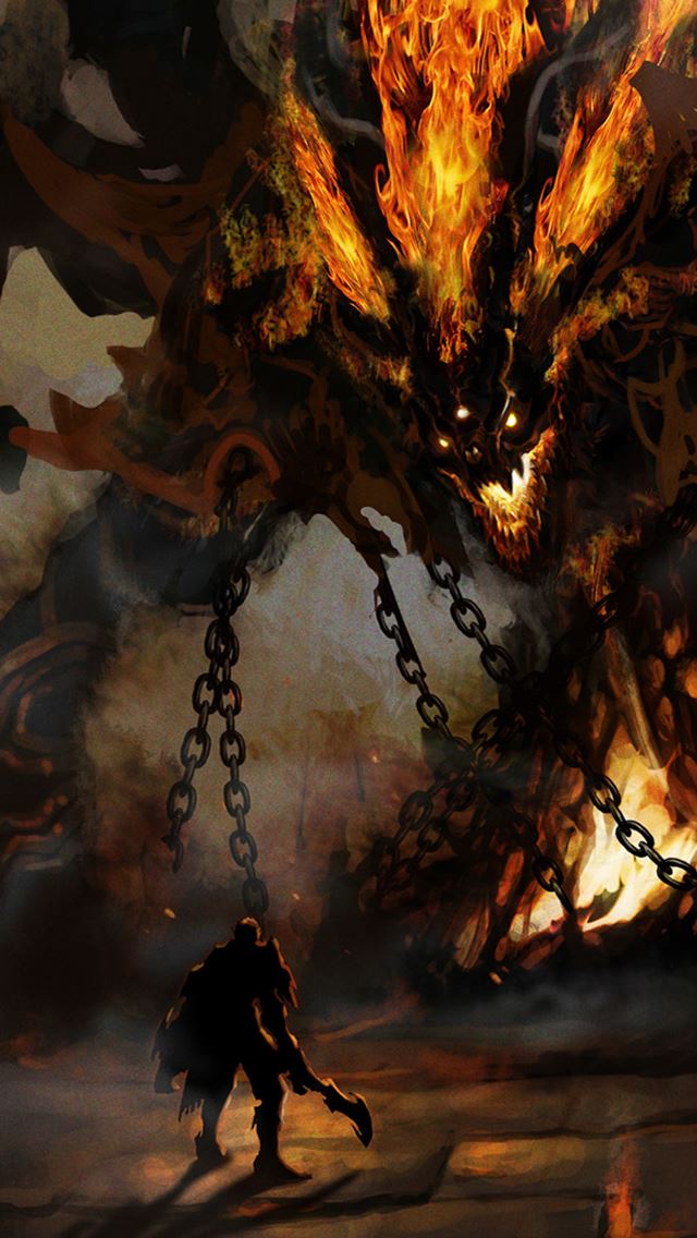 640x1136 Hell Aion fantasy - hell iPhone Wallpaper