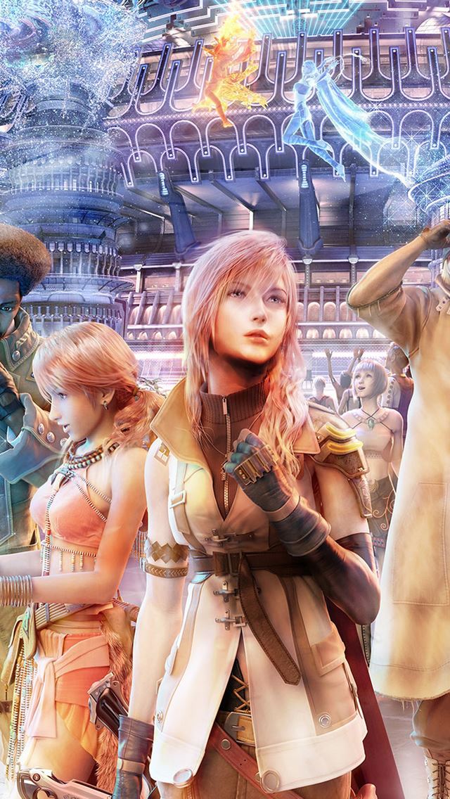 640x1136 Final Fantasy Girl - magic iPhone Wallpaper