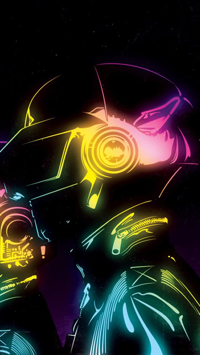 640x1136 Daft Punk - lights iPhone Wallpaper