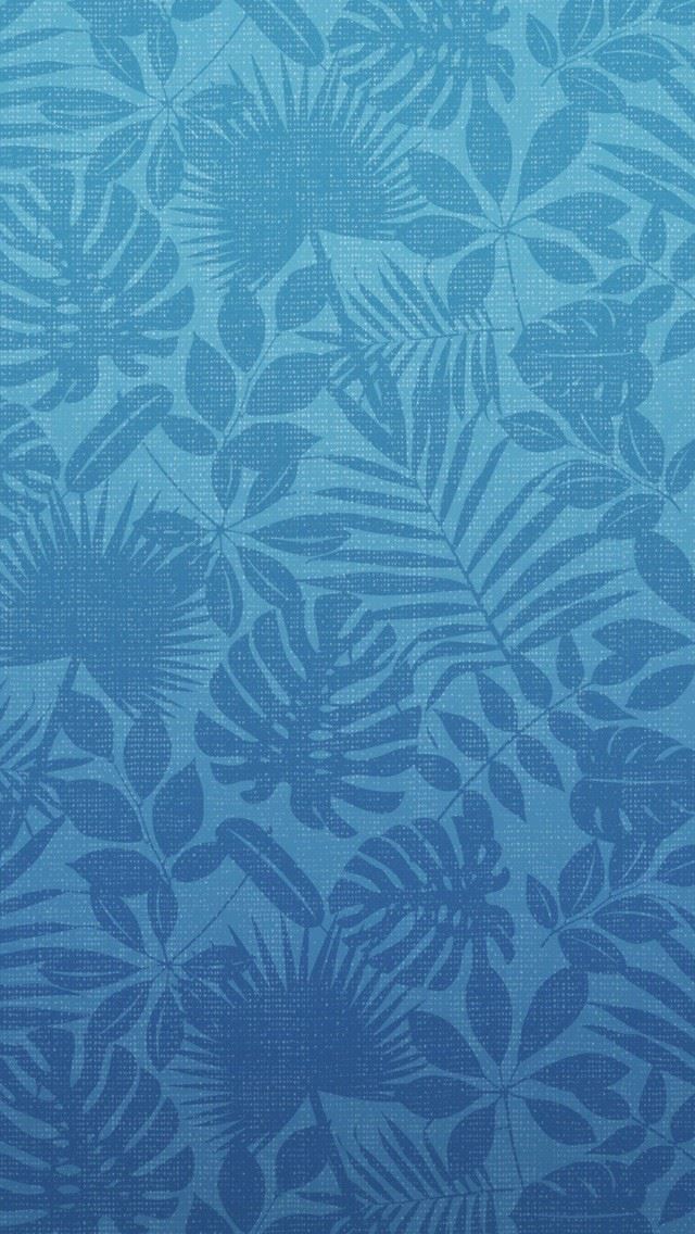 640x1136 Green Leaves Pattern -  iPhone Wallpaper