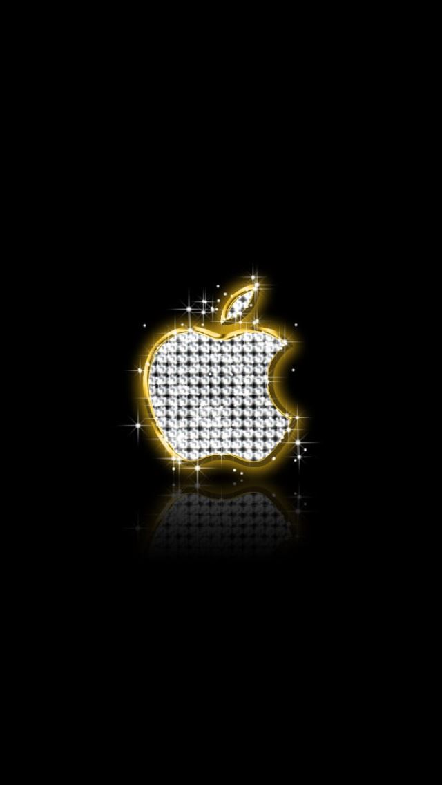 640x1136 Diamond Apple Logo -  iPhone Wallpaper
