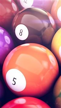Billiards Balls Macro wallpaper