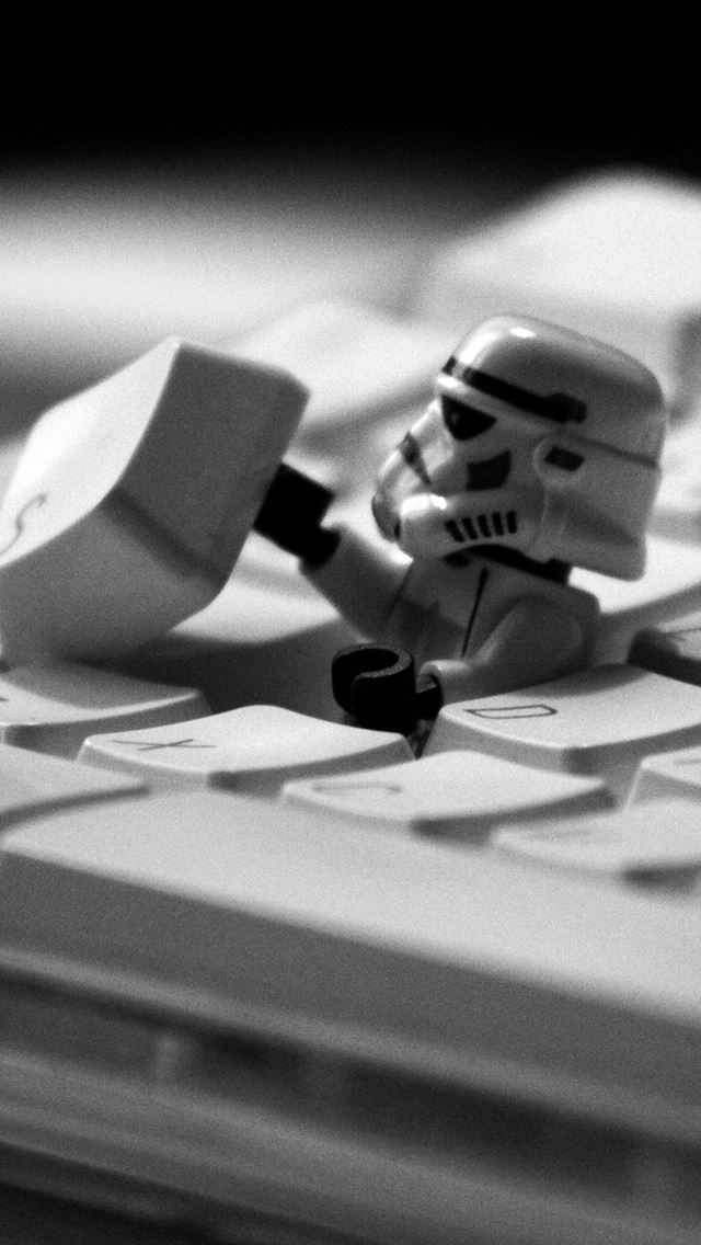 640x1136 Star Wars Lego on Keyboard -  iPhone Wallpaper