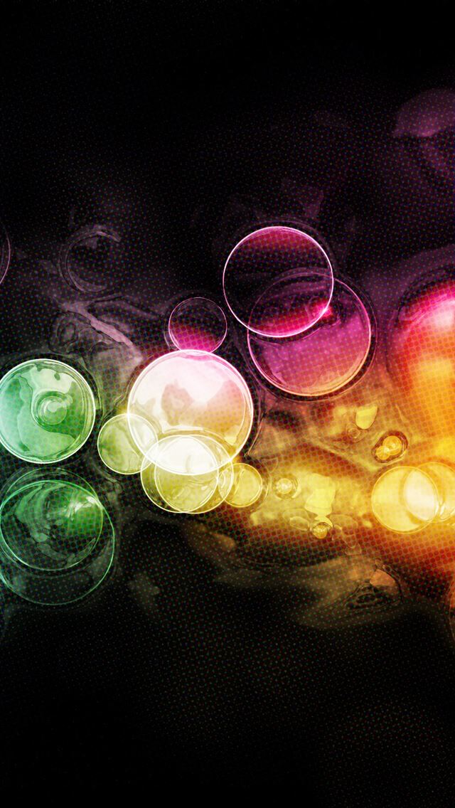640x1136 Colorful Bubbles Bokeh - bubbles iPhone Wallpaper