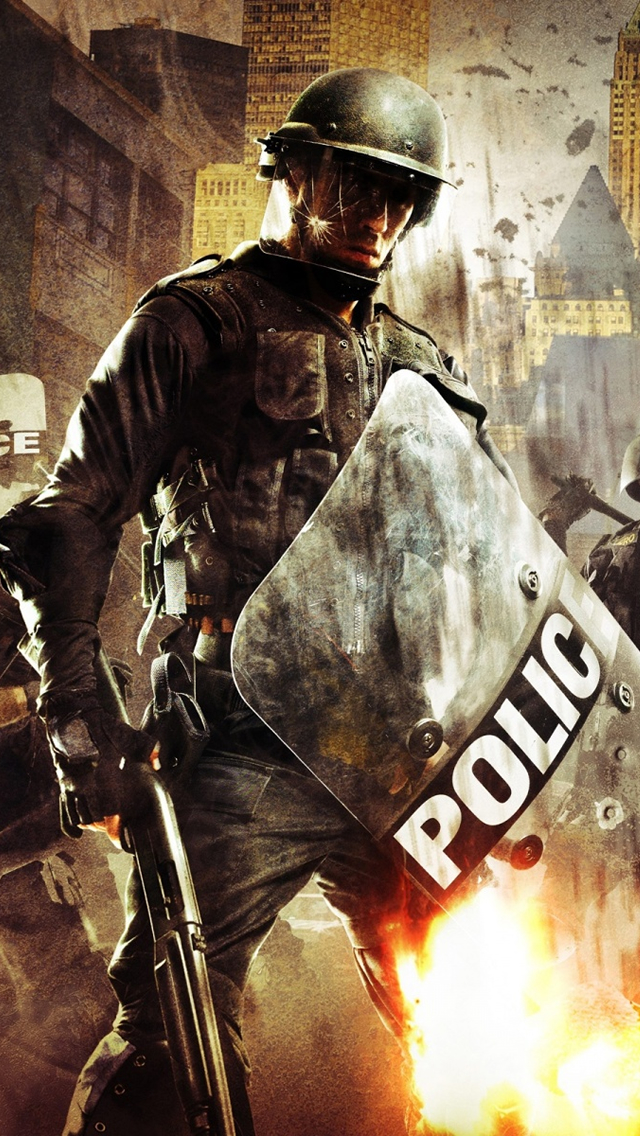 Urban Chaos Riot Response iPhone wallpaper 