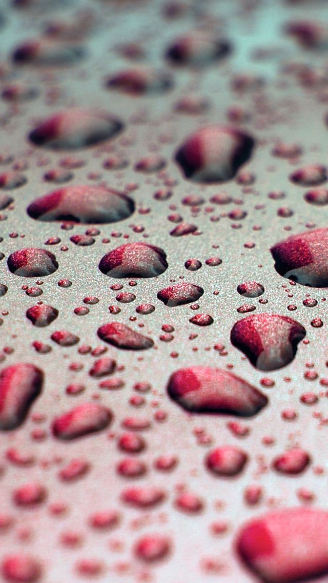 640x1136 Red Drops -  iPhone Wallpaper