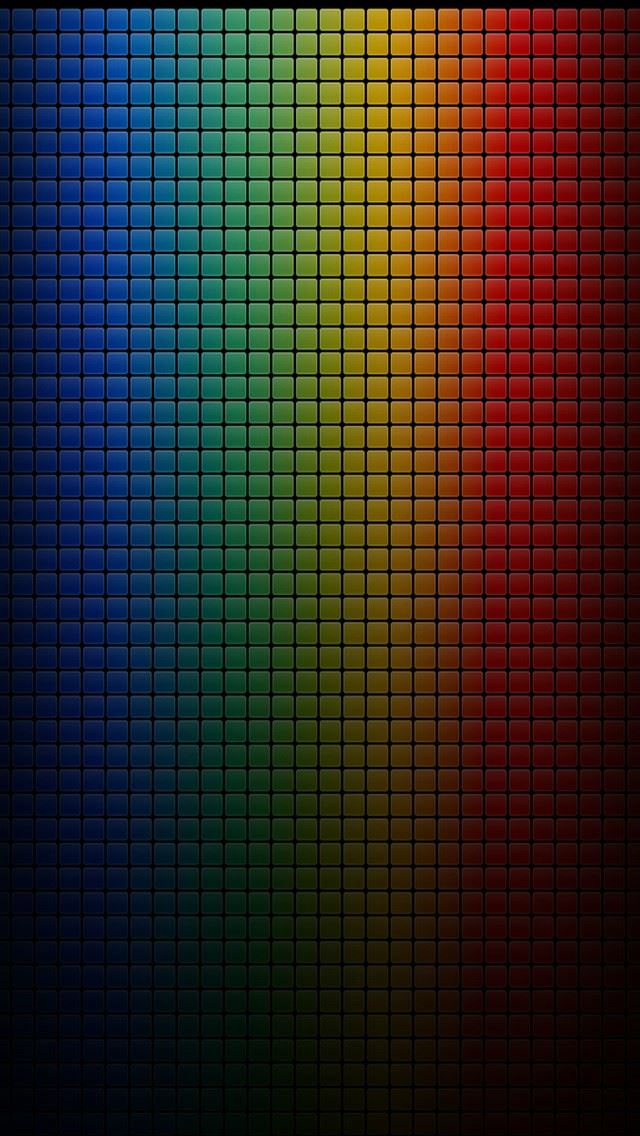 640x1136 Colorful Dark Grid -  iPhone Wallpaper