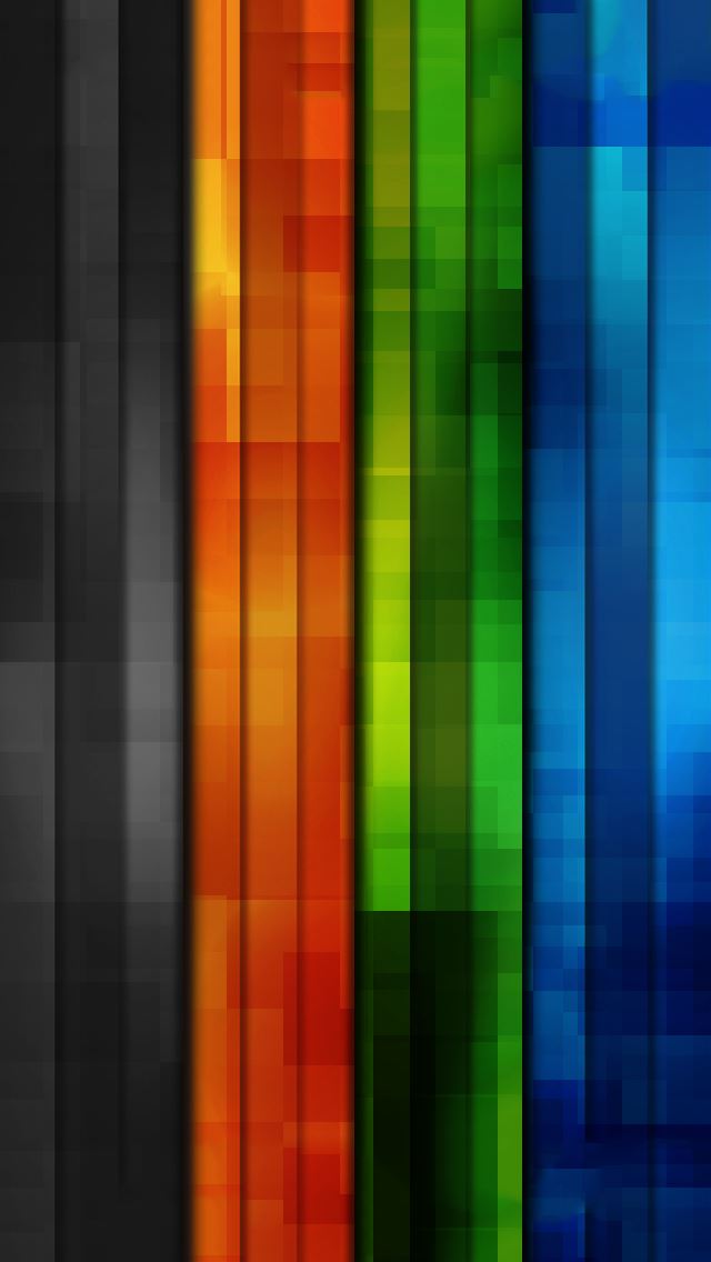640x1136 Rainbow Lines -  iPhone Wallpaper