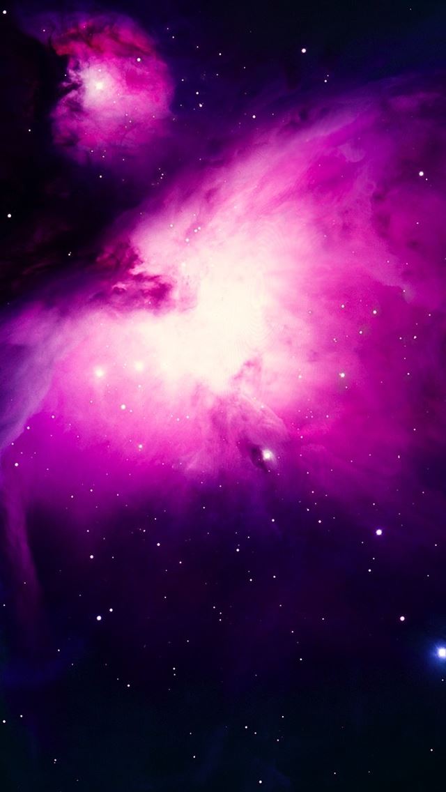 640x1136 Stars on Purple Space - lights iPhone Wallpaper