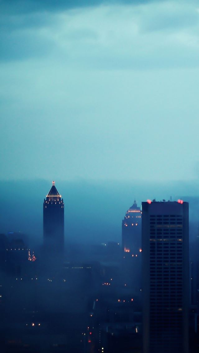 640x1136 Atlanta in Fog - atlanta iPhone Wallpaper